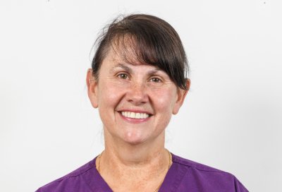 Dental hygienist Evelyn O'Carroll-Benabit