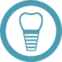Dental implant / crown icon